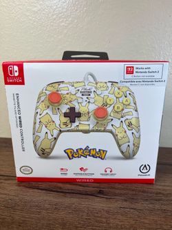 PowerA Enhanced Wired Controller Pokémon Pikachu Electric Type, 10ft, Switch