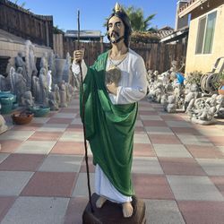 New San Judas Made Out Of Cement Perfect Gift 