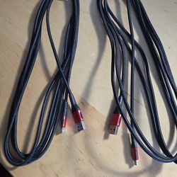 10FT USB A Lightning Charger Cable for iPhone  - 2 Cables