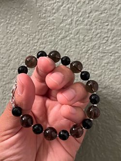 Smoky Quartz Sterling silver bracket