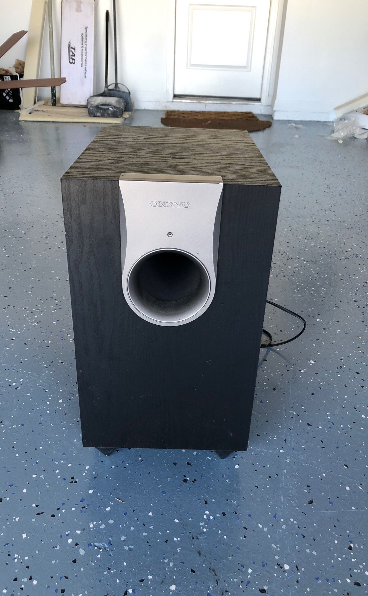 ONKYO SUBWOOFER, WORKS PERFECT VERY LOUD