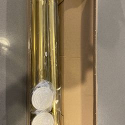 Brass Tension Adjustable Non-Slip Shower Rod 32-80 Inches