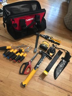 Dewalt tools (roofing kit) W husky carrying bag