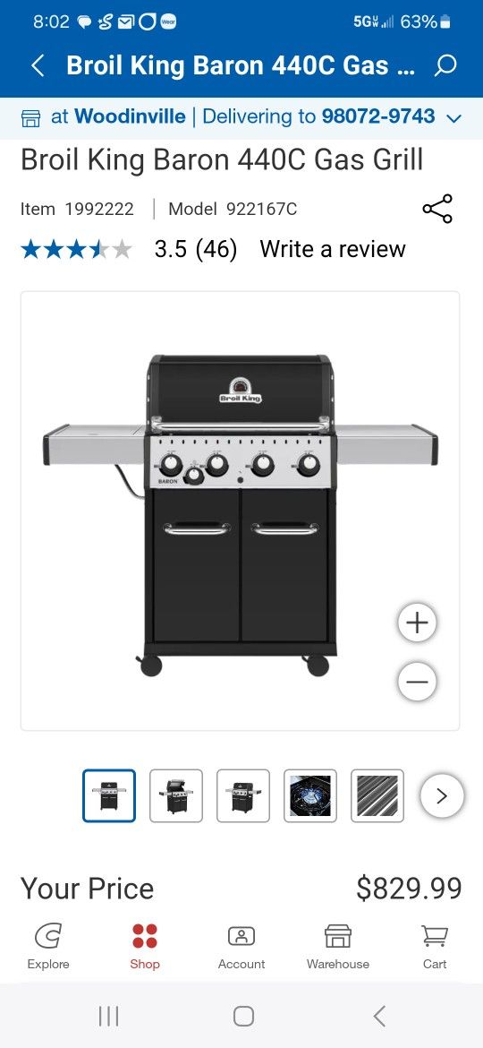 New Broil King Gas BBQ