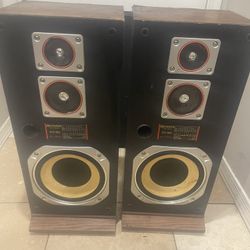 Fisher STV-865 Speakers  Vintage Rear Read