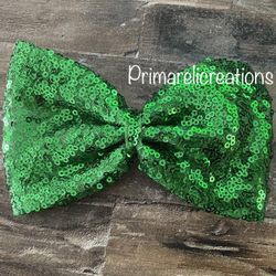 New Hand Made Sequence Hair Bow