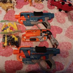 3 Nerf Guns