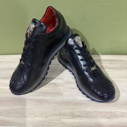 Fennix Italy Sneaker Casual Navy Calf/gator