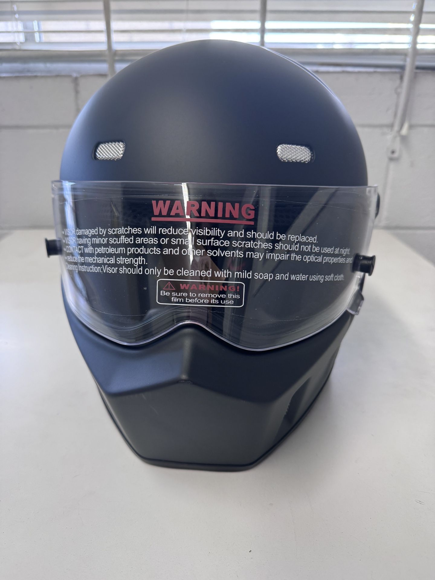 Motorcycle Full Face Fiberglass Helmet DOT Approved