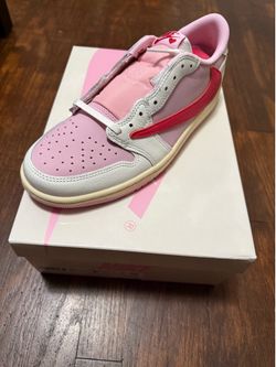 Jordan 1 Retro Low OG SP Travis Scott Sail Tropical Pink size 8.5