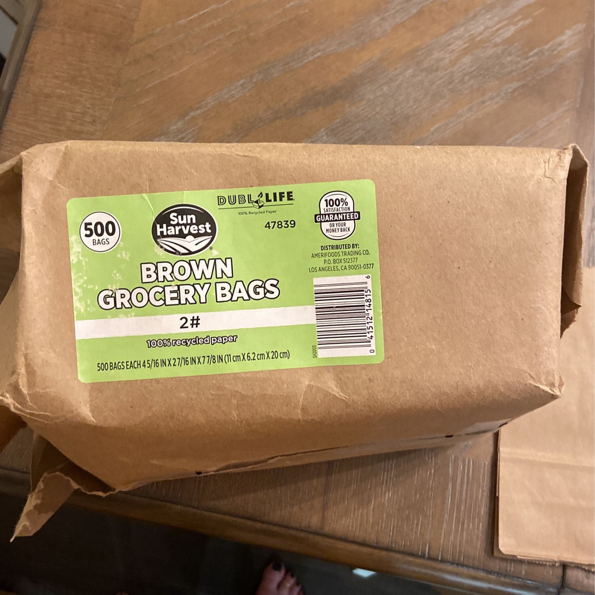 Sun Harvest #2 Brown Bags