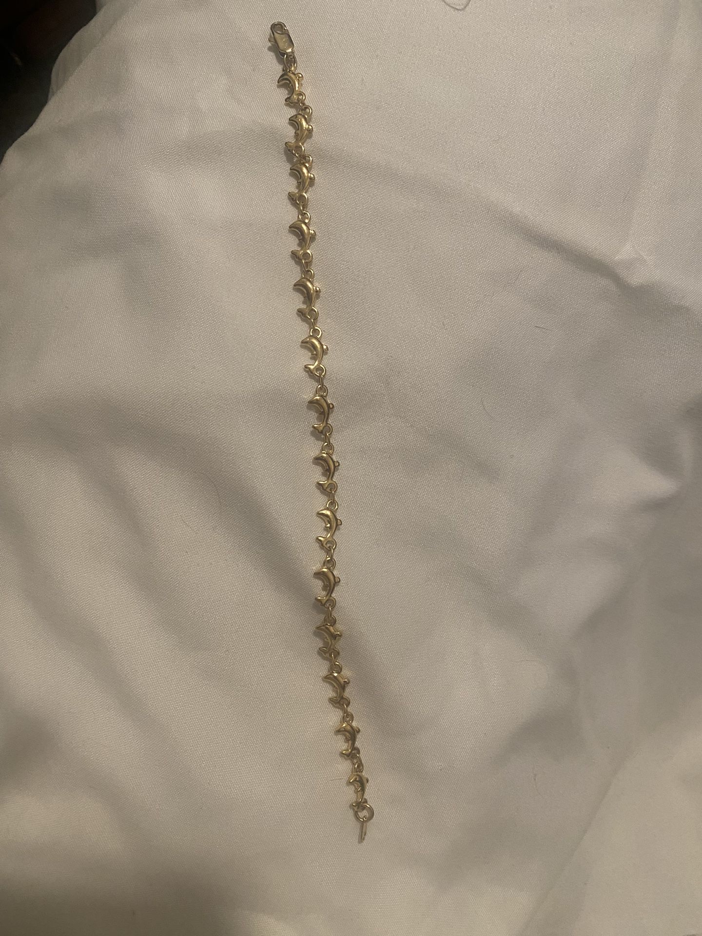 Gold Tone Dolphin π¬ Anklet