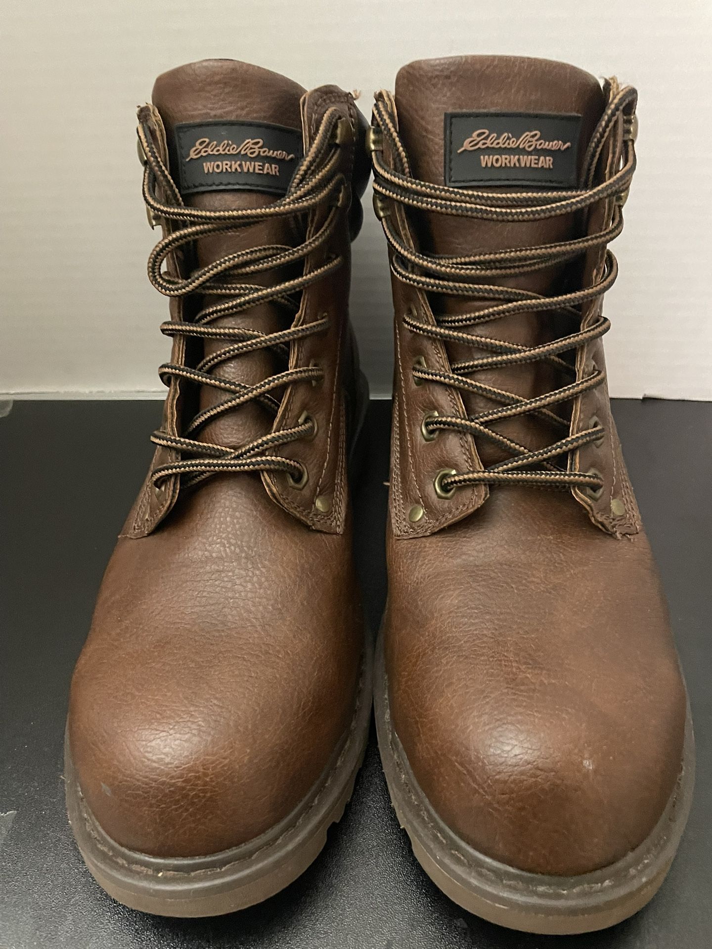 Eddie Bauer Brown Medford St Steel Toe Work Boots Size 12M