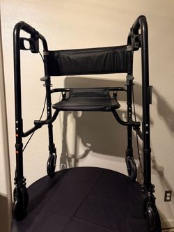 Folding Rolling Walker with Seat
