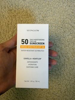Seonglow SPF 50 Daily Moisturizing Sunscreen