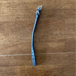 New black leather Adjustable collar with cubic Zuconia Stones