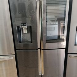 SAMSUNG FLEX DOOR REFRIGERATOR WITH A TABLET, STAINLESS STEEL ON SALE ✅$700✅ FREE DELIVERY AND INSTALLATION