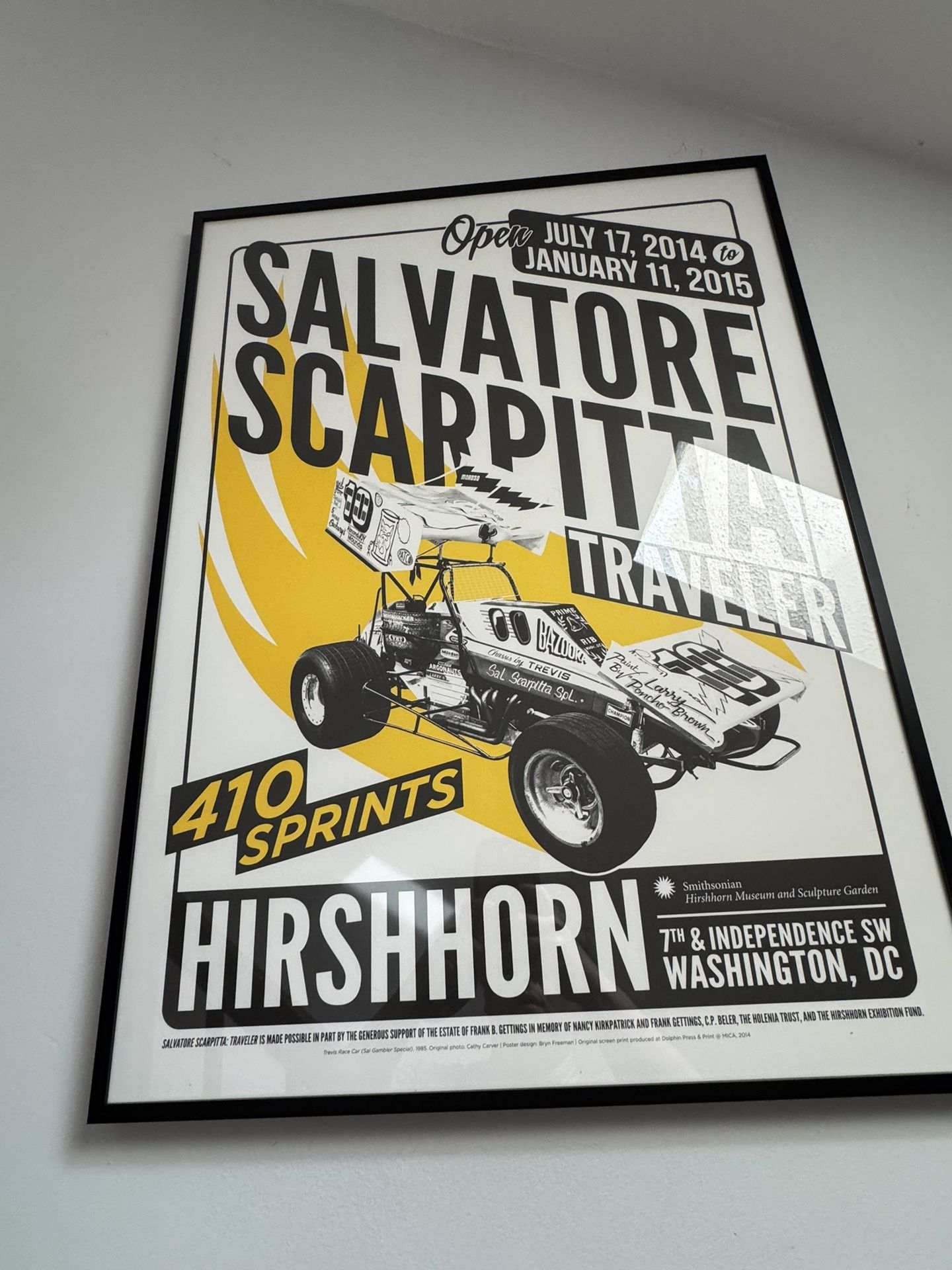 Sprint car Framed Art. Smithsonian