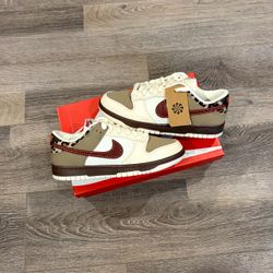 Nike Dunk Low “Khaki Team Red Pearl White” Women’s Sizes 6w - 9w Brand New