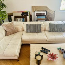 Contemporary Leather Sectional