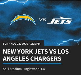 Jets vs Chargers - 11/22/26
