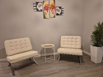 Accent Chairs with Chrome Base