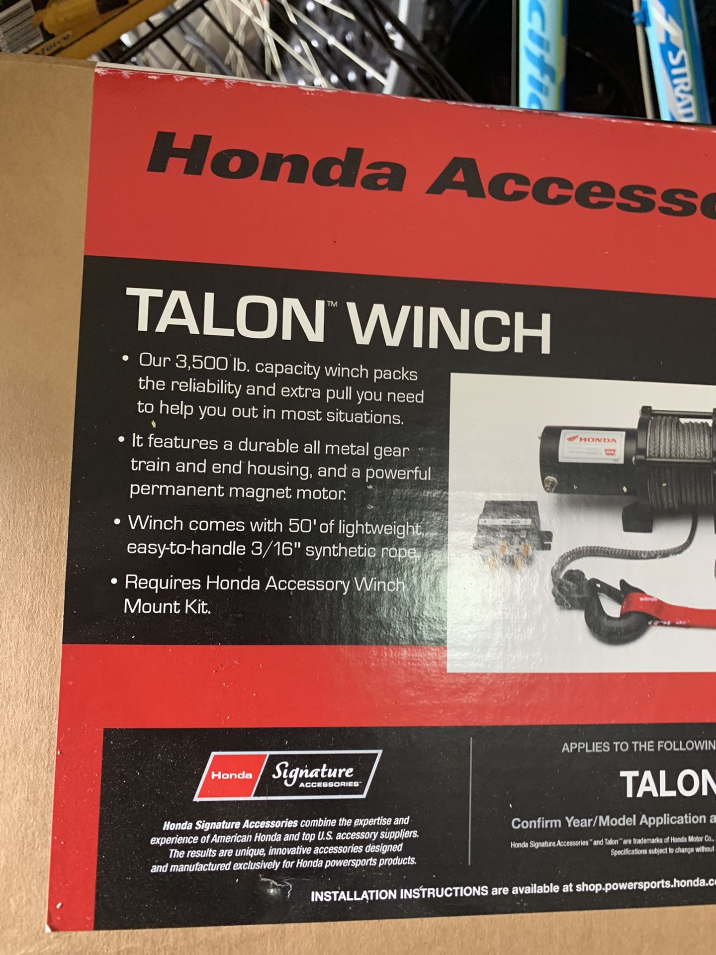 New Honda Talon Winch - Never Used-Make An Offer