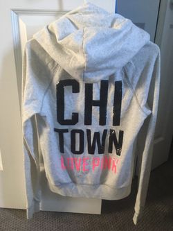 ‘Pink’ zip up hoodie