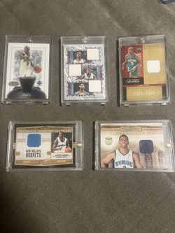 Super Rare Chris Paul Rookie Jersey And Jersey Card Lot 