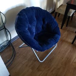 Blue Saucer Chair