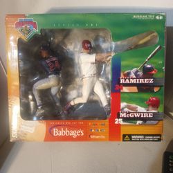 Manny Ramirez And Mark McGwire Action Figures