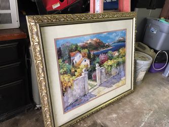 Large picture and frame