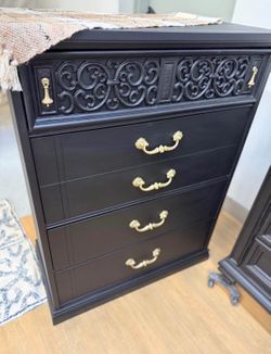 Refinished Bassett Chest of Drawers Dresser