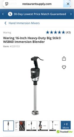 Waring Heavy Duty Immersion Blender-New in Box