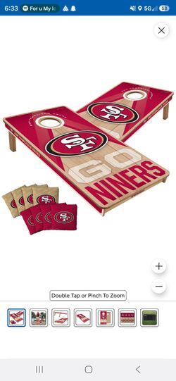 San Francisco 49ers Cornhole Board Set