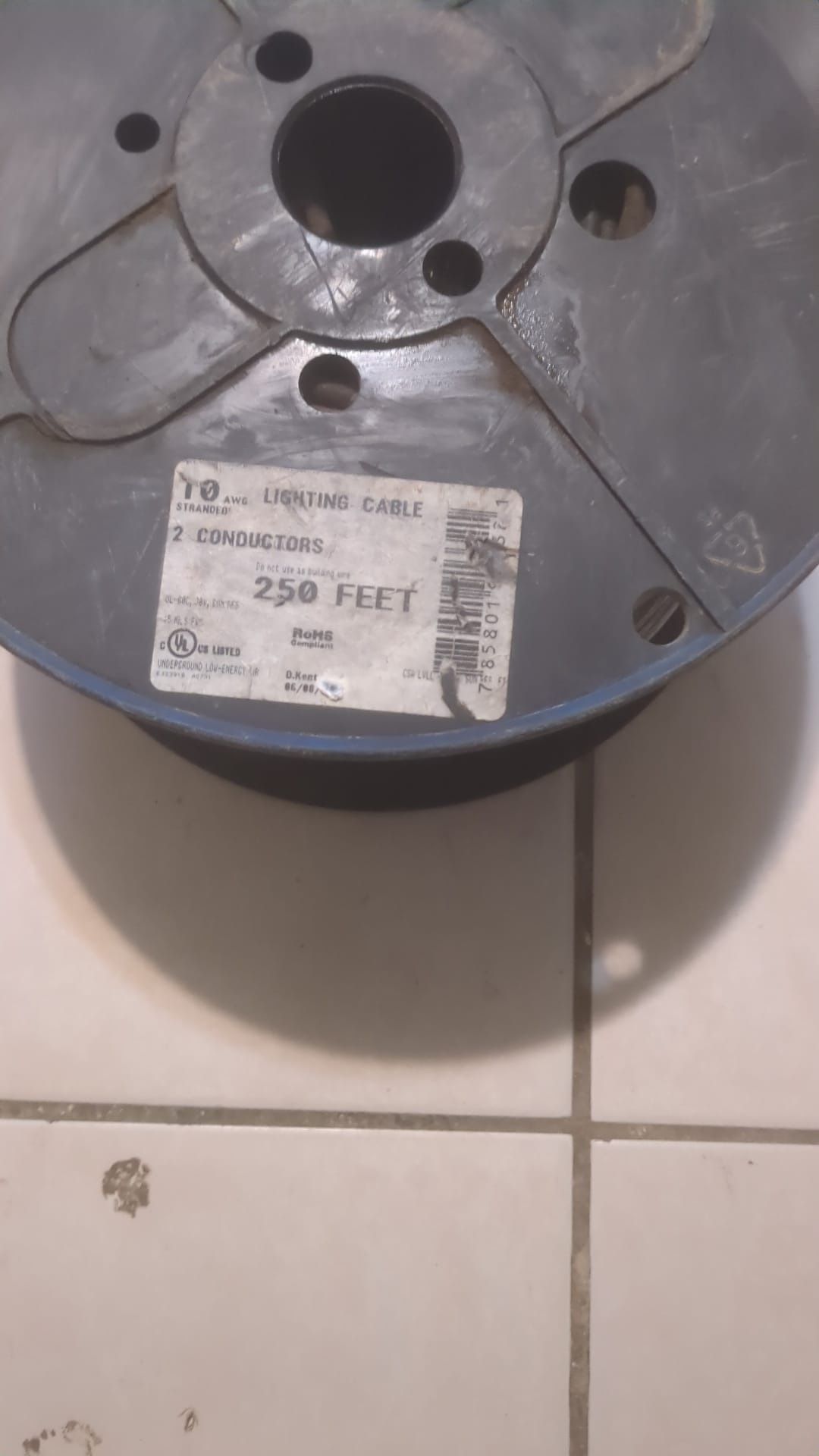 250’ft Lighting Cable 10 AWG 2 Conductors