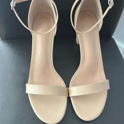 3” Beige Heels Size  43