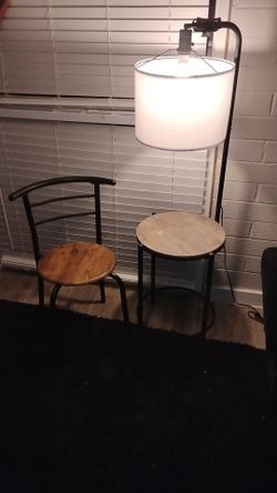 Couch, Rug, lightstand and chair, TV
