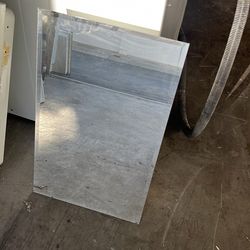 Plastic & glass medicine cabinet