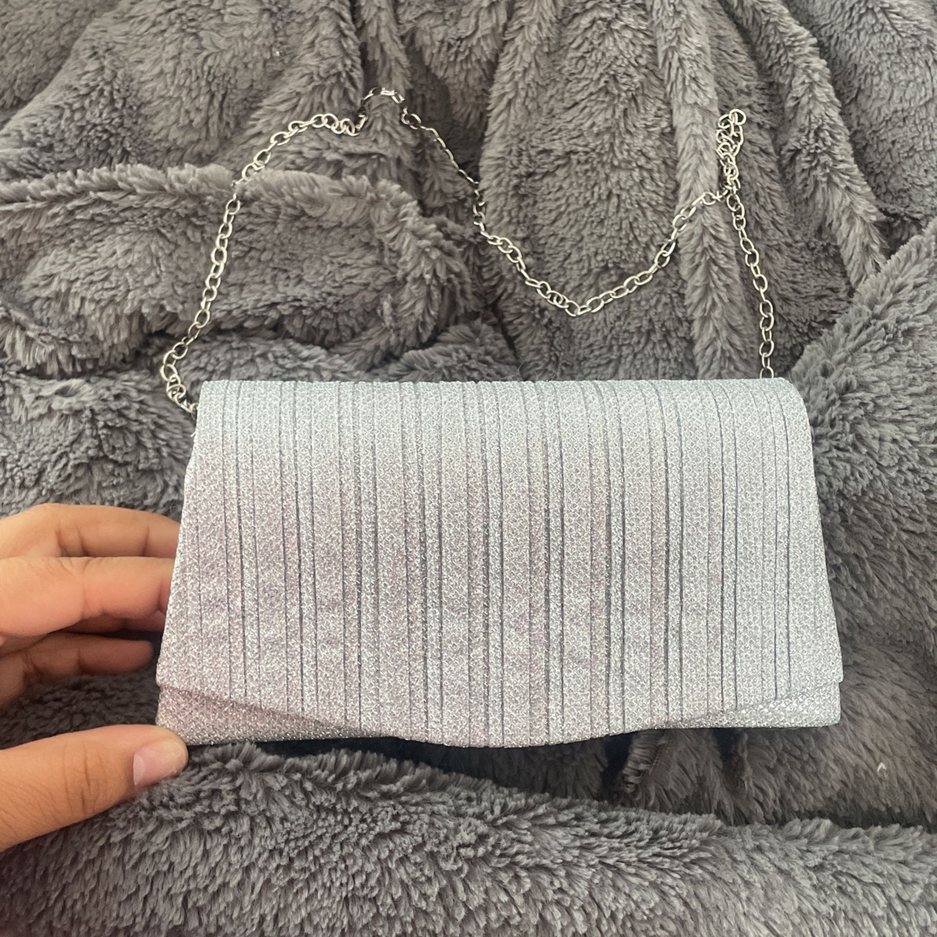 Sliver Glittery Crossbody