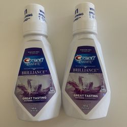 Crest 3D White Brilliance Alcohol Free Whitening Mouthwash, Mint, 500 mL (2) For$10 ( $13.68 each at Walmart  )
