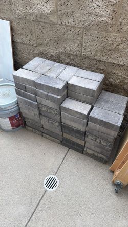 Grey pavers