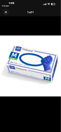 Medline FitGuard Nitrile Exam Gloves Medium 250ct
