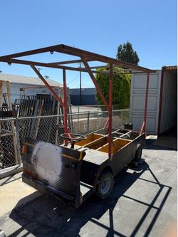 Cushman Titan utility cart and EZGO cart
