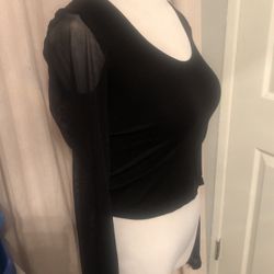 Sheer Sleeve Top