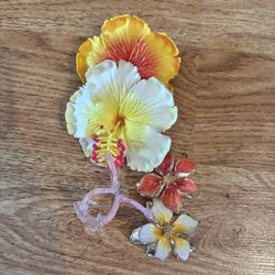 Floral Hair Clips