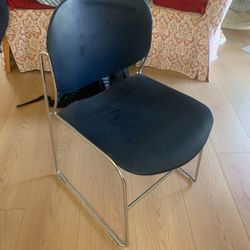 Full Back Contoured Stack Chair with Powder Coated Sled Base, $10 Each, $50 For 7, Temple City Pick