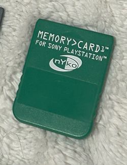 PlayStation Memory Card Green