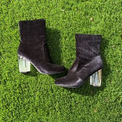 Velvet Boot Heels