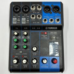 Yamaha MG06 6 Channel Analog Mixing Console